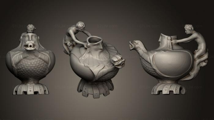 Miscellaneous figurines and statues (Teapot, STKR_0694) 3D models for cnc
